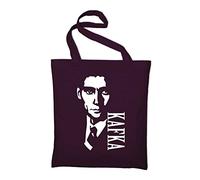 Franz kafka Sachets, Sac, plastique Sachets en jute, Sac en coton, bordeaux (Rouge) - styletex23bagfranzkafka5