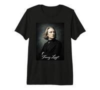 Franz Liszt Compossier Pianiste T-Shirt Haut de Gamme