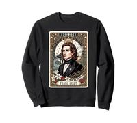 Franz Liszt Compossier Pianiste Tarot Sweatshirt