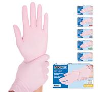 'franz mensch 27055 nitrile Gants de "Safe Light hygo Norme, M, rose