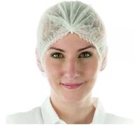 Franz Mensch FM1043 Capot jetable, filet à cheveux blanc, 100 blanc