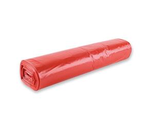 Franz Mensch HygoClean Lot de 150 sacs poubelle en polyéthylène basse densité 120 l Rouge 70 cm x 110 cm Sacs poubelle 100 % recyclés