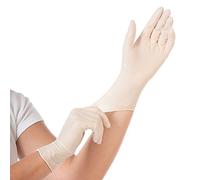 Mensch Gants en latex GRIP – non poudrés – Blanc M – Boîte de 100