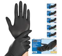 Franz Mensch Hygostar 27058 Safe Light Gants en nitrile non poudrés Noir Taille M