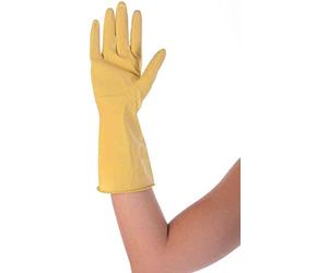 FRANZ MENSCH Lot de 3 paires de gant universel en latex "BETTINA" HYGOSTAR, taille XL Jaune
