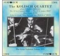 Franz Schubert (Composer),Kolisch Quartet (Vocals) - The Great Violinists Vol 15 - The Kolisch Quartet plays Schubert By Franz Schubert (Composer),Kolisch Quartet (Vocals) (2001-12-03)