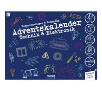 FRANZIS 67117 - Calendrier de l'Avent technique et électronique, 24 expériences passionnantes pour la période de l'Avent, avec manuel de 52 pages (français non garanti), pour les enfants à partir de 8