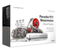 Franzis 67224 - Porsche 911 - Moteur Boxer - Kit de 290 pièces - Modèle Fonctionnel Transparent - Vilebrequin Mobile, Piston et soupapes - avec Moteur Riche à 6 cylindres refroidi par air