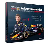 FRANZIS 67245 Calendrier de l'Avent Oracle Red Bull Racing 2025 - Kit de modélisme à l'échelle 1:43, avec module sonore et livre d'accompagnement de 52 pages
