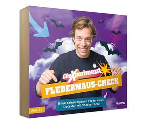 FRANZIS 67248 CheXperiment - CheXperiment - Découvre Le Monde des Chauves-Souris avec Checker Tobi et construisez Votre Propre détecteur de Chauve-Souris - Multicolore