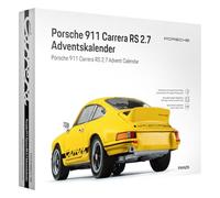FRANZIS 67273 Porsche 911 Carrera RS 2.7 Calendrier de l'Avent - Kit de modélisation à l'échelle 1:24, avec base sonore et livre d'accompagnement de 52 pages