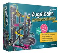 FRANZIS 67300 - Calendrier de l'Avent en 24 jours pour son propre sphère à boule, kit de bricolage en carton avec 9 boules pour enfants à partir de 8 ans