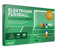 FRANZIS 67333 Calendrier de l'Avent électronique de football, 24 circuits à monter soi-même, avec tous les composants et livre d'accompagnement de 30 pages, sans soudure