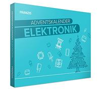 FRANZIS 67400 - Calendrier de l'Avent en électronique, 24 expériences passionnantes sur l'électronique, ensemble complet avec circuit imprimé et composants, y compris un livre d'accompagnement de 31 pages, multicolore