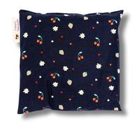 Franzis Nähstube 20x20cm Coussin pépins de raisin cerise noir en 100% coton I Coussin grains de raisin 20x20 pour micro-ondes I Coussin chauffant, cou