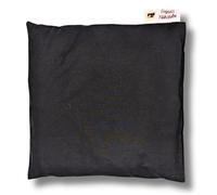 Franzis Nähstube 20x20cm Coussin pépins de raisin Noir en 100% coton I Coussin grains de raisin 20x20 pour micro-ondes I Coussin chauffant, coussin pé