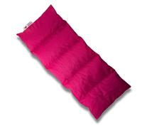 Franzis Nähstube 50x20cm Coussin aux pépins de raisin rose en 100% coton I Coussin aux graines de raisin 50x20 pour micro-ondes I Coussin chauffant, Oreiller aux pépins de raisin, Coussin chauffant po