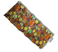 Franzis Nähstube 50x20cm Coussin épeautre Forêt brun en 100% coton I Coussin en grains épeautre 50x20 pour micro-ondes I Coussin chauffant, coussin noyau épeautre, coussin chauffant nuque