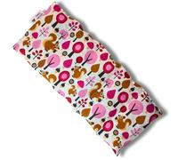 Franzis Nähstube 50x20cm Coussin pépins de raisin forêt rose en 100% coton I Coussin grains de raisin 50x20 pour micro-ondes I Coussin chauffant, cous