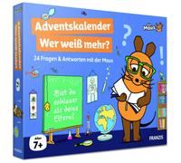 Franzis Verlag Maus - Wer weiß mehr? jeux de société Calendrier de l'Avent Classe d'âge à partir de 7 ans