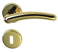 Franziska Alpertec-R poignée de porte en laiton poli poignée de porte acier inoxydable-alberts bloque-porte pour chambre, 32963263