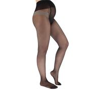 Franzoni Collant Maternité, Bas Voile 20 Deniers avec Bande Ventrale pour Femme Enceinte, Fabriqué en Italie (Noir, 4)