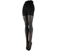 Franzoni Collant Profile 40 Deniers, Collant pour Femme, Bas Amincissant avec Corps Modelant et Gousset en Coton - Fabriqué en Italie - 1 Paire (Noir, 5)