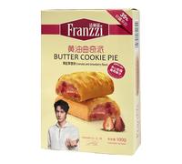 FRANZZI Tartes aux biscuits saveur fraise avec morceaux de fruits 100g