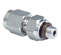 FRAOMHFW Adaptateur de raccord de Tuyau en Acier Inoxydable SUS316L, 1/4"-28 UNF mâle vers 1/8" 1/4" Union à Compression(1l4-28UNF to 1l4 Inc)