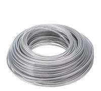 FRAOMHFW Fil d'acier en Nylon 2.4/2.7/3.0/4.0mm x 15m, Ligne de Coupe-Herbe, débroussailleuse, Corde de Coupe, Ligne de Coupe en Acier for pelouse(4.0mm 15m(1pcs))