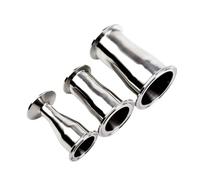FRAOMHFW Raccord de réduction sanitaire en Acier Inoxydable SS304, diamètre extérieur 19/25/32/38/45/51/63/76/89/102 mm, raccord de Tuyau concentrique Tri Clamp 50,5-119 mm(63x51 to 77.5x64)