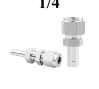FRAOMHFW Raccord de Tuyau à Compression en Acier Inoxydable 304/316L, 3 4 6 8 10 12 16 mm 1/8" 1/4" 3/8" 1/2" 3/4" for Tube de diamètre extérieur(1l4 inch Compression,3L8 inch Tube OD_Thread)