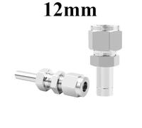 FRAOMHFW Raccord de Tuyau à Compression en Acier Inoxydable 304/316L, 3 4 6 8 10 12 16 mm 1/8" 1/4" 3/8" 1/2" 3/4" for Tube de diamètre extérieur(12mm Compression,1L2 inch Tube OD_Thread)