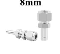 FRAOMHFW Raccord de Tuyau à Compression en Acier Inoxydable 304/316L, 3 4 6 8 10 12 16 mm 1/8" 1/4" 3/8" 1/2" 3/4" for Tube de diamètre extérieur(8mm Compression,1L4 inch Tube OD_Thread)