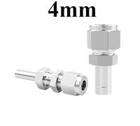 FRAOMHFW Raccord de Tuyau à Compression en Acier Inoxydable 304/316L, 3 4 6 8 10 12 16 mm 1/8" 1/4" 3/8" 1/2" 3/4" for Tube de diamètre extérieur(4mm Compression,3L8 inch Tube OD_Thread)