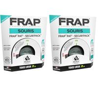 FRAP Pat’ SECURI’Pack - Innovation Anti-Souris - Poste d’Appâtage Sécurisé avec 50g de Pâte Intégrée - Réutilisable, Prêt à l’Emploi - sans Contact - 80% Matière Recyclée - Fabriqué en France