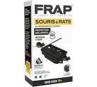 FRAP SECURI’Boite - Boîte Appât Rats & Souris À Garnir - Réutilisable & Sécurisée - Hors de Portée Enfants/Animaux - Usage Intérieur/Extérieur - 1 Clé Incluse - Solide, Pratique - Fabriqué en France