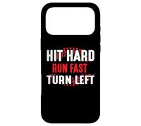 Frappez Hard Run Fast Tournez à Gauche Grand Joueur de Baseball ou Fan Coque pour iPhone 17 Pro Max