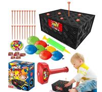 Frappez Un Jeu De Ballon | Jeu De Boîte À Explosions De Ballons | Jeu De Ballon Blast The Box | Battre Le Jeu De La Boîte À Ballons | Jeu Société Bureau En Ballon Amusant Avec Marteau Pour Fête