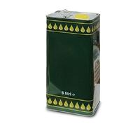 Frasc Lot de 3 bidons à huile rectangulaires en fer blanc avec bouchon hermétique, 5 L, vert