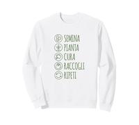 Frase Amo Orto Agricoltura Sostenibilità Giardinaggio Sweatshirt