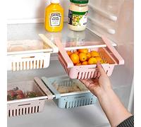 Frasheng 4 Pièces Organisateur de Tiroir de Réfrigérateur,Escamotable avec Boîte de Rangement pour Réfrigérateur, Set