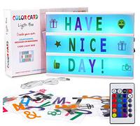 Frasheng Boite Lumineuse Message LED,Light Box Rose avec 192 Lettres et Emojis,LED Light Box Set,Format A4,Blockbuster Letter Box,Un Pratique et Romantique Cadeau pour Toutes Les Fêtes Importants
