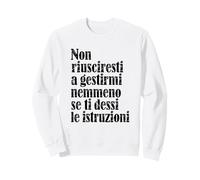 Frasi Divertenti Atteggiamento Che Non puoi gestire. Sweatshirt
