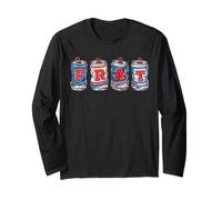 Frat Beer Cans in School Colors Fraternity Art Manche Longue