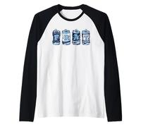 Frat Beer Cans in School Colors Fraternity Art Manche Raglan