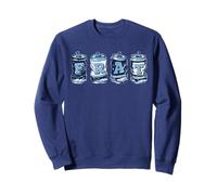 Frat Beer Cans in School Colors Fraternity Art Sweatshirt