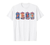 Frat Beer Cans in School Colors Fraternity Art T-Shirt