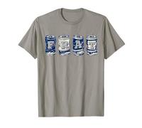 Frat Beer Cans in School Colors Fraternity Art T-Shirt