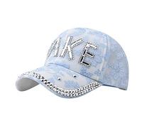 Frat Wear Casquette de baseball tendance pour homme et femme avec boucle en jean, bleu, Taille unique